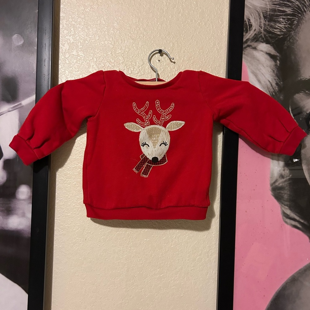 Carter's Red Reindeer Sweatshirt